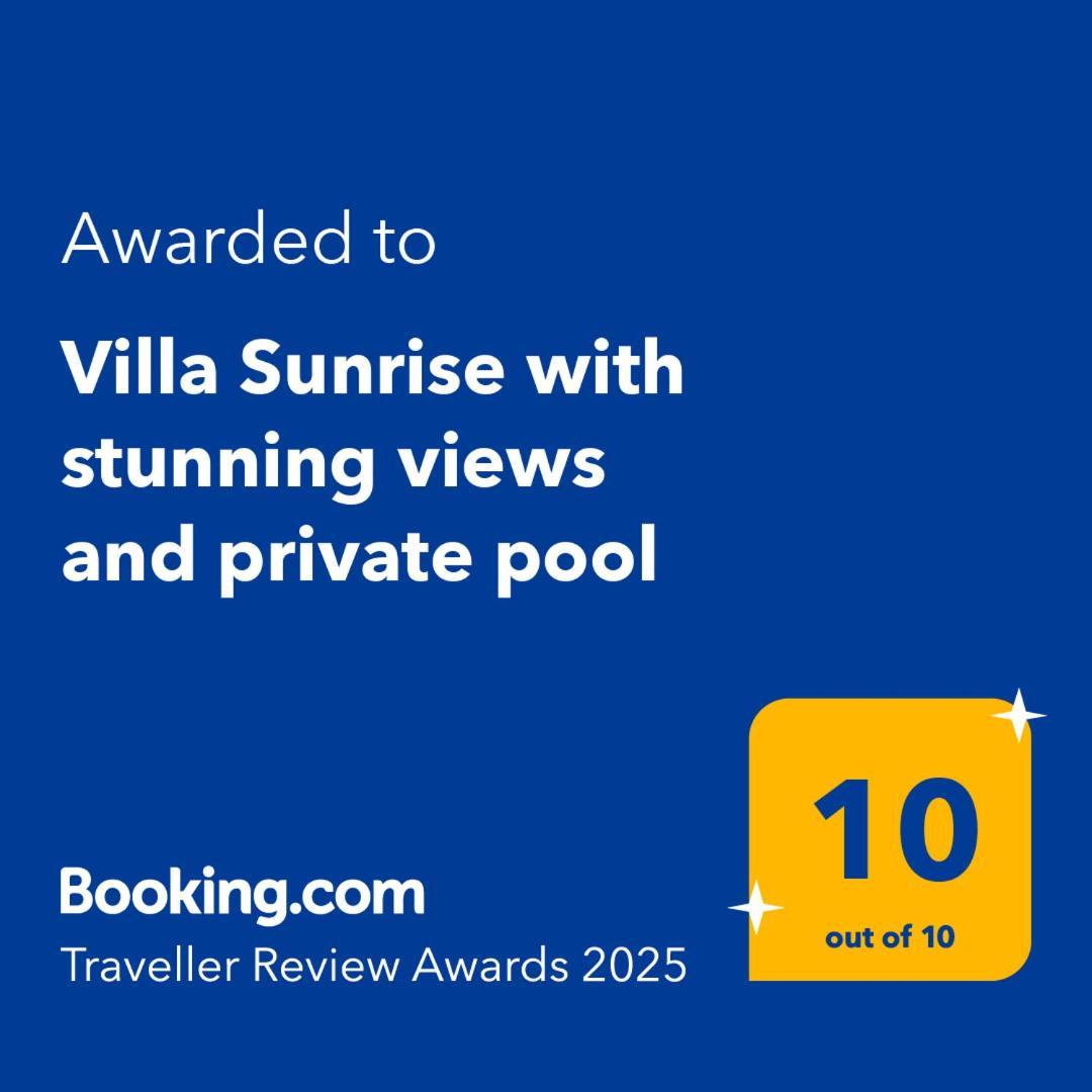 Villa Sunrise With Stunning Views And Private Pool Katokhórion エクステリア 写真